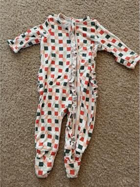 Milkmaid Goods Bamboo Ruffle Bottom Zippie 0-3 Months